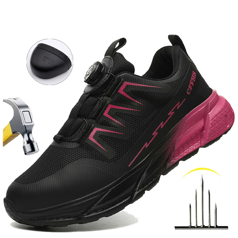 Work Boot Steel Toe - Stivali di Sicurezza Antiperforazione da Donna