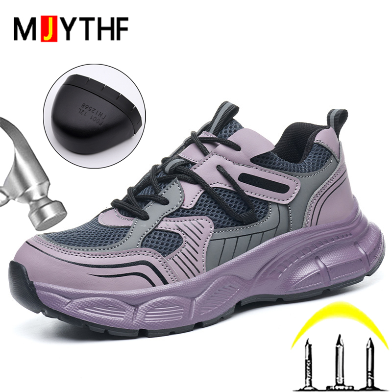Work Boot Steel Toe - Scarpe antinfortunistiche da donna, scarpe da