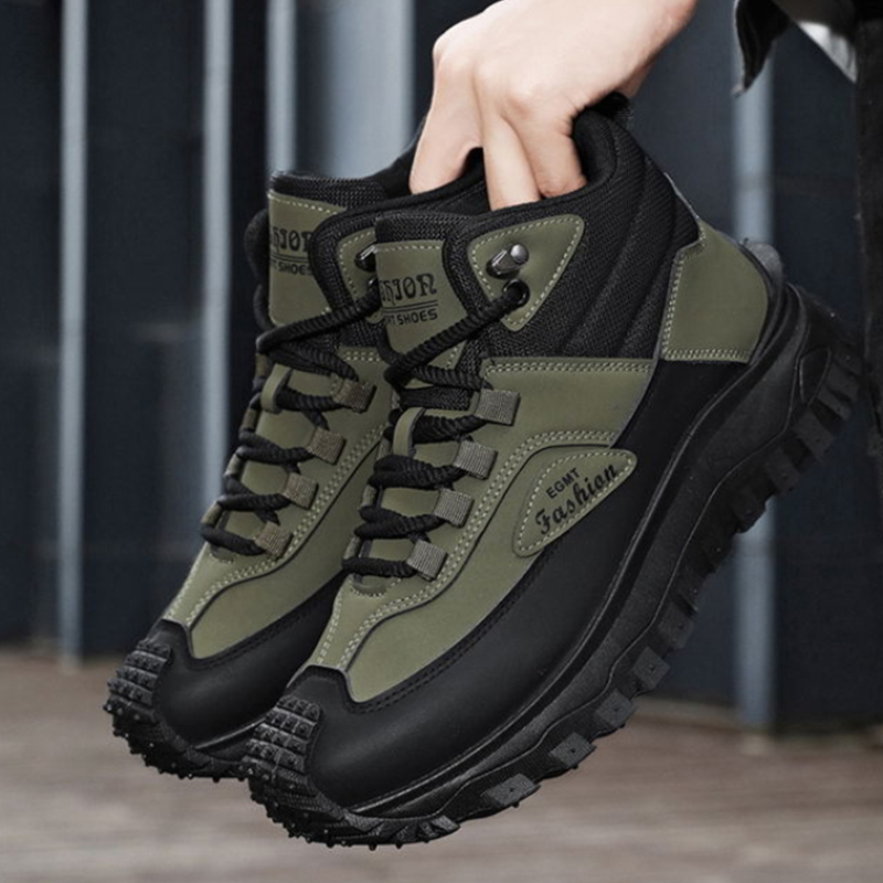 Men'S Shoes Black And White - Scarpe da trekking da uomo nere