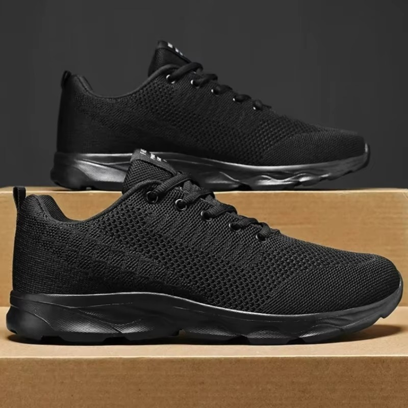 Men'S Shoes Black And White - Scarpe da Uomo Traspiranti, Sneakers Casual