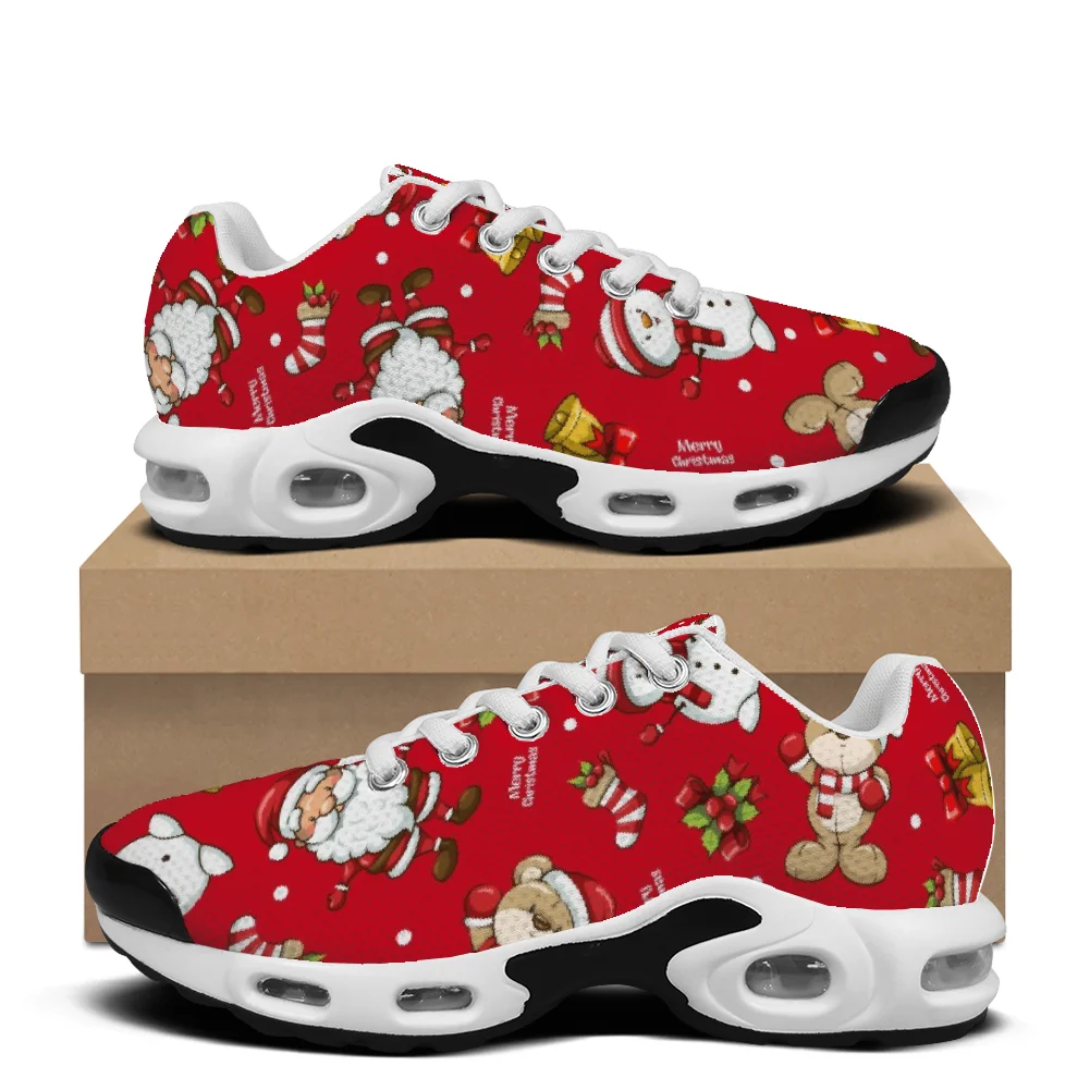 Men Shoes Red - Scarpe casual rosse a tema natalizio