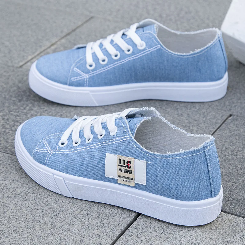 Men'S Shoes Low Top - Sneakers Basse in Tela Denim da