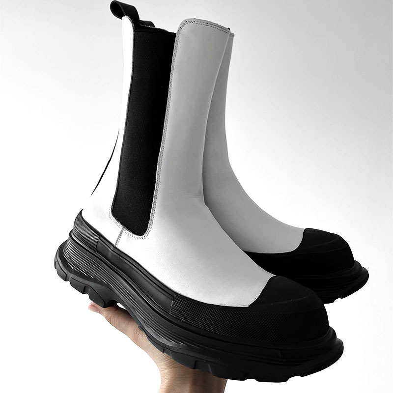 Stivali da uomo alla moda per  - Men'S Shoes Black And White recensione e prezzo
