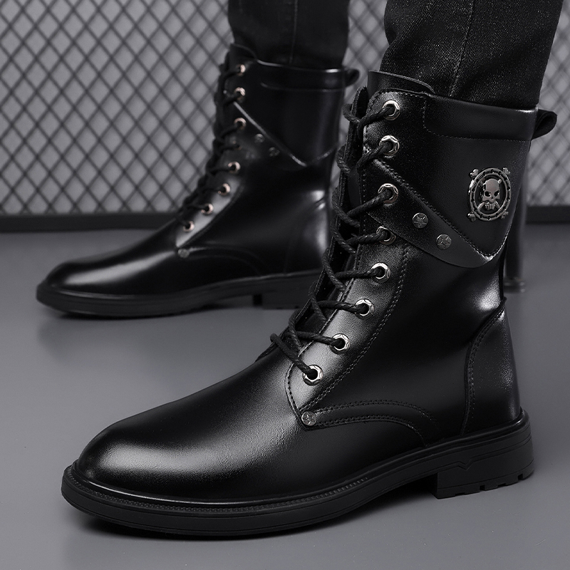 Stivali Unisex con Suola Chunk - Men'S Shoes Black And White recensione e prezzo