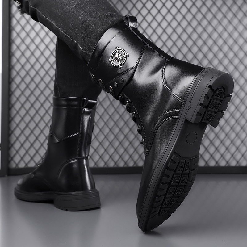 Stivali Unisex con Suola Chunk - Men'S Shoes Black And White recensione e prezzo