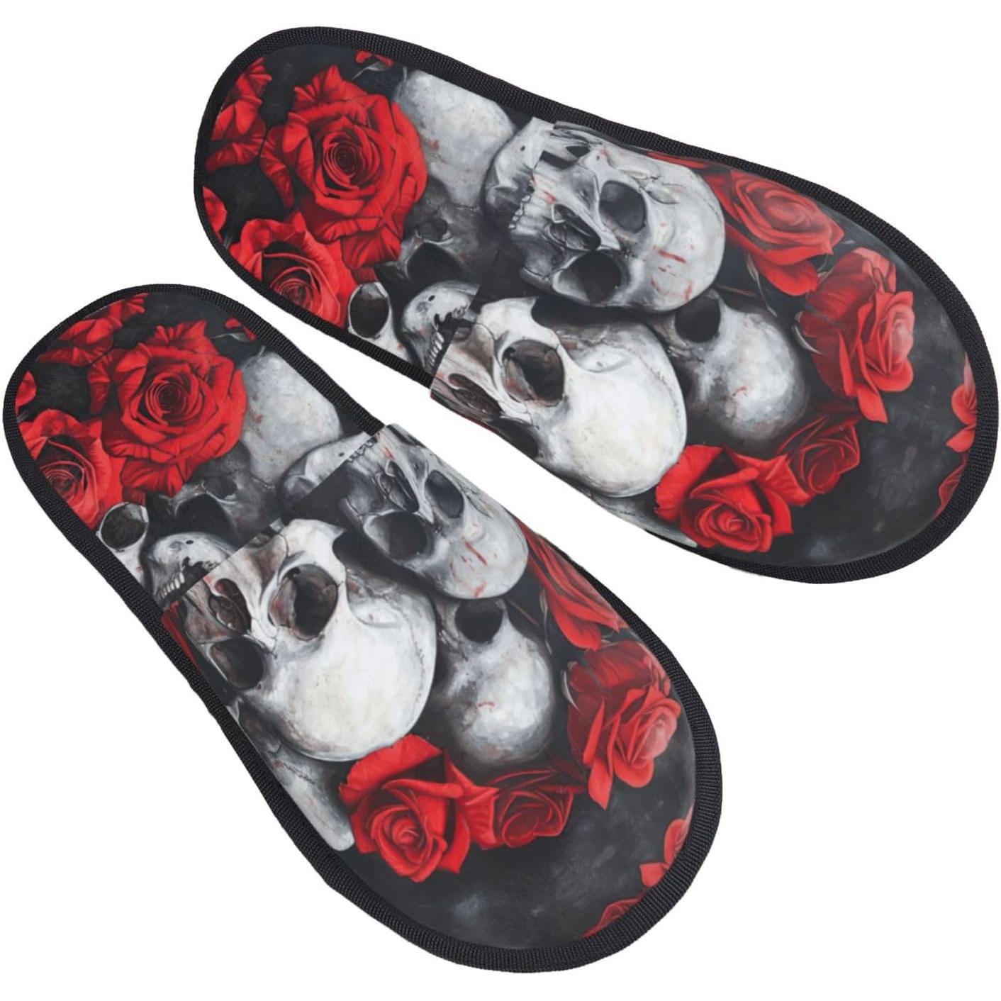 Stampa teschio e rosa rossa Pa - Men Shoes Red recensione e prezzo