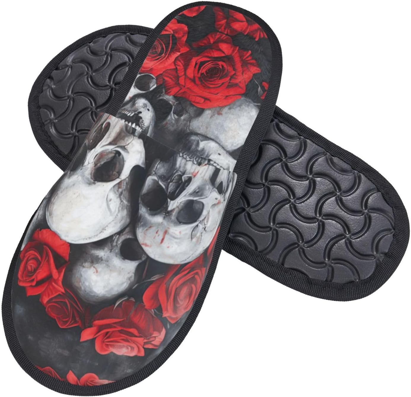 Stampa teschio e rosa rossa Pa - Men Shoes Red recensione e prezzo