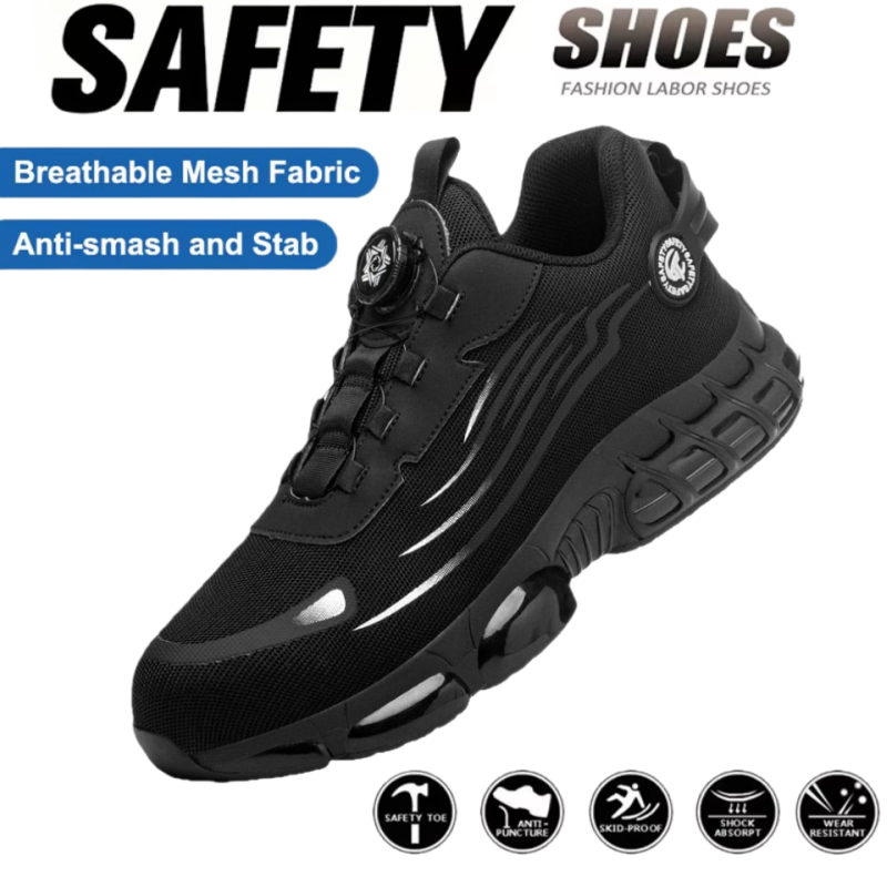 Scarpe protettive con pulsante - Work Boot Steel Toe recensione e prezzo