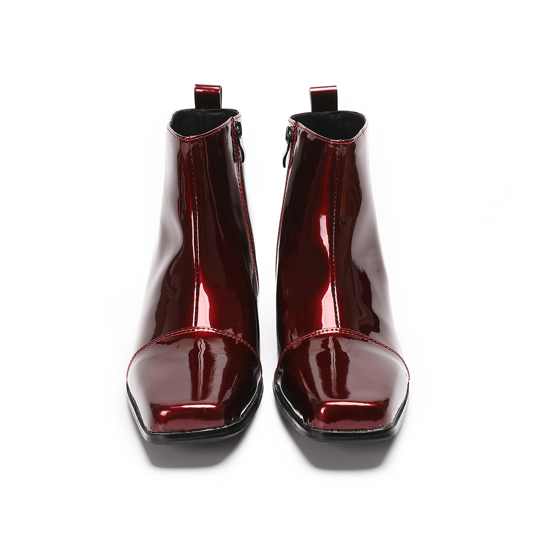 Stivaletti da uomo in vera pel - Men Shoes Red recensione e prezzo