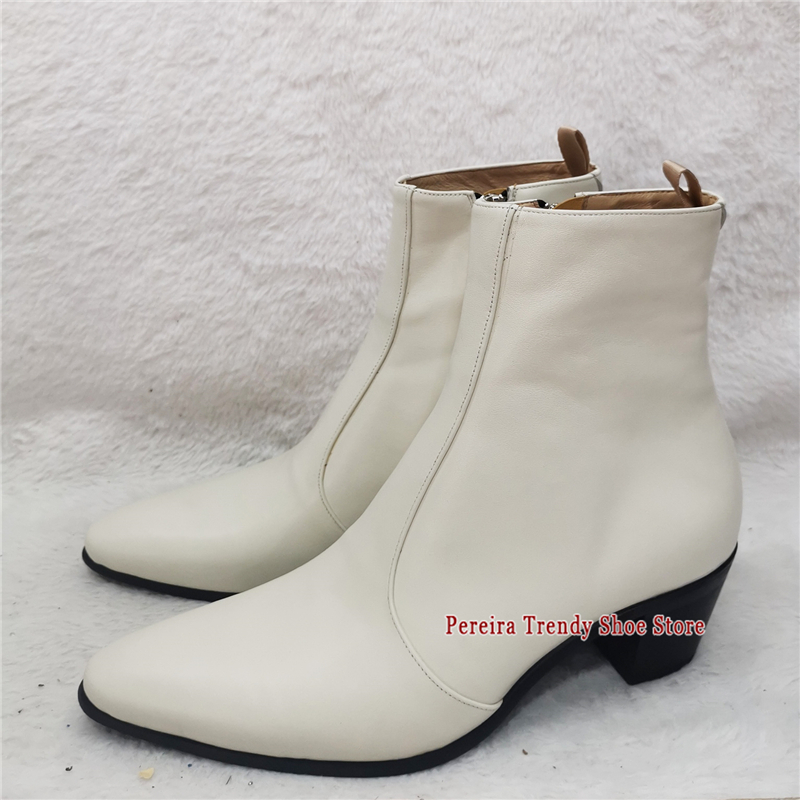 Stivaletti Chelsea in Pelle di - Men'S Shoes Black And White recensione e prezzo